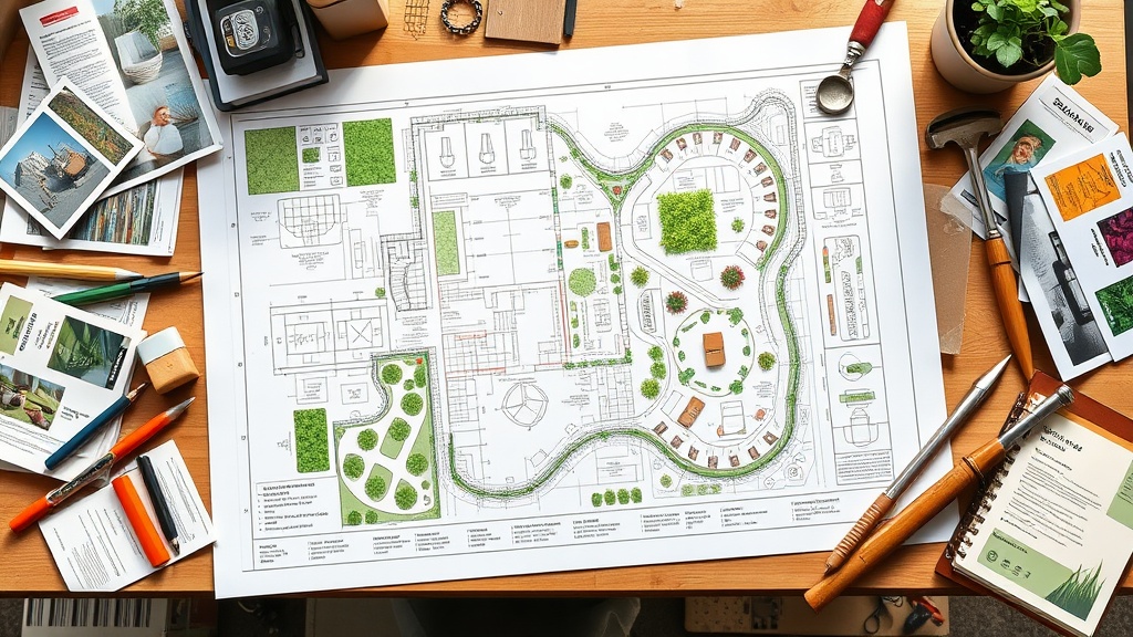 Detailed garden plan 8987ad72